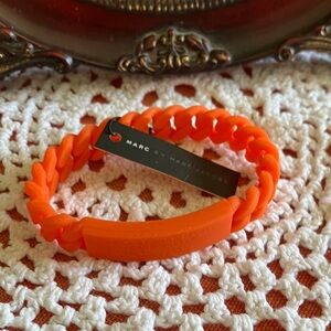 Marc Jacobs Vibrant Orange Silicone Bracelet